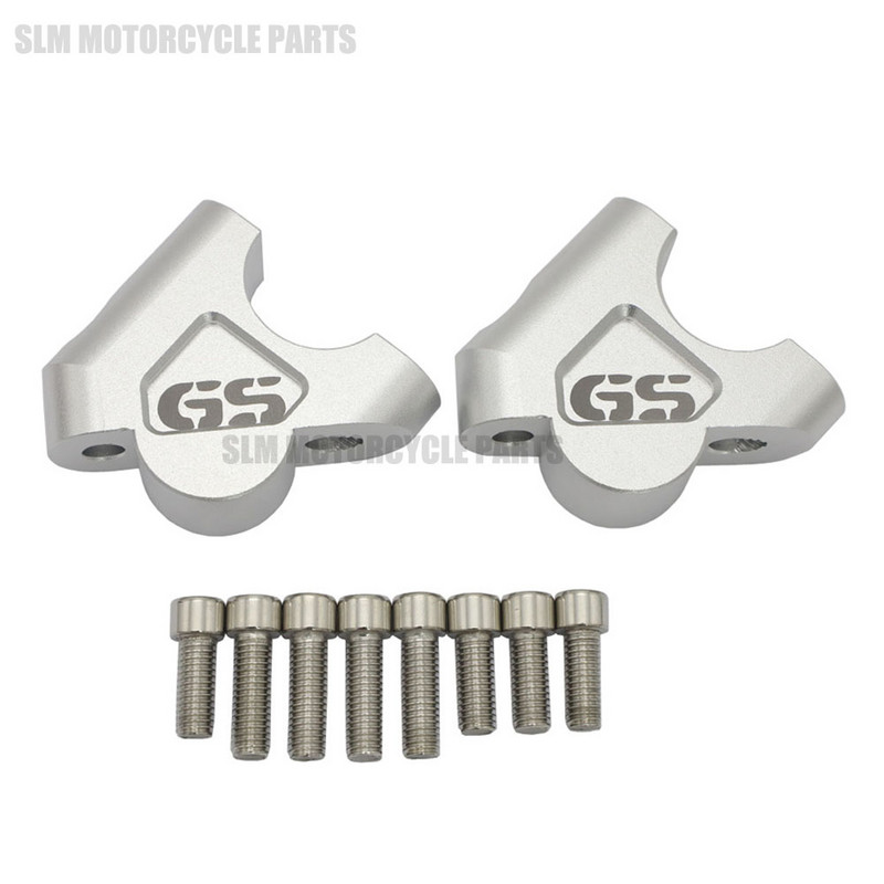 Pentru BMW ADV 2014-2019 R1200GS LC 2BUC 32mm Prelucrare CNC R 1200 GS R1250 GS Adaptor de prelungire a clemei de bară de ridicare a ghidonului cu șuruburi