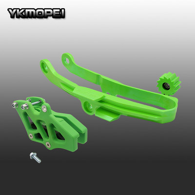 Glisor pentru lanț pentru braț oscilator KXF cu ghidaj de protecție + rolă pentru KX250F KX450F 09-16 Dirt Bike Off Road Motocross Motocicletă Livrare gratuită