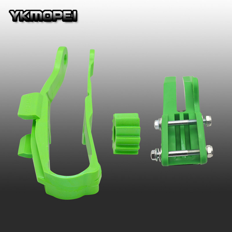 Glisor pentru lanț pentru braț oscilator KXF cu ghidaj de protecție + rolă pentru KX250F KX450F 09-16 Dirt Bike Off Road Motocross Motocicletă Livrare gratuită