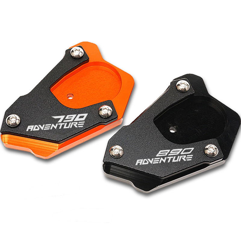A KTM 790 Adventure RS 2020 890 Adventure R 2021 motorkerékpár-tartozékok Kickstand oldalsó állvány hosszabbítóhoz Nagyító alátét kulcstartó