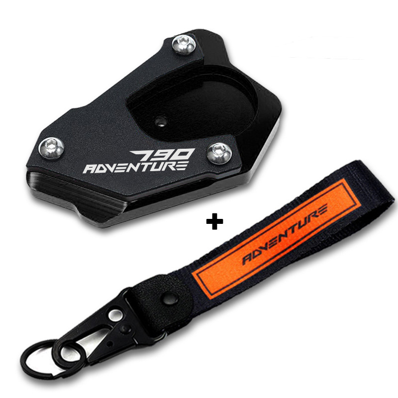 A KTM 790 Adventure RS 2020 890 Adventure R 2021 motorkerékpár-tartozékok Kickstand oldalsó állvány hosszabbítóhoz Nagyító alátét kulcstartó