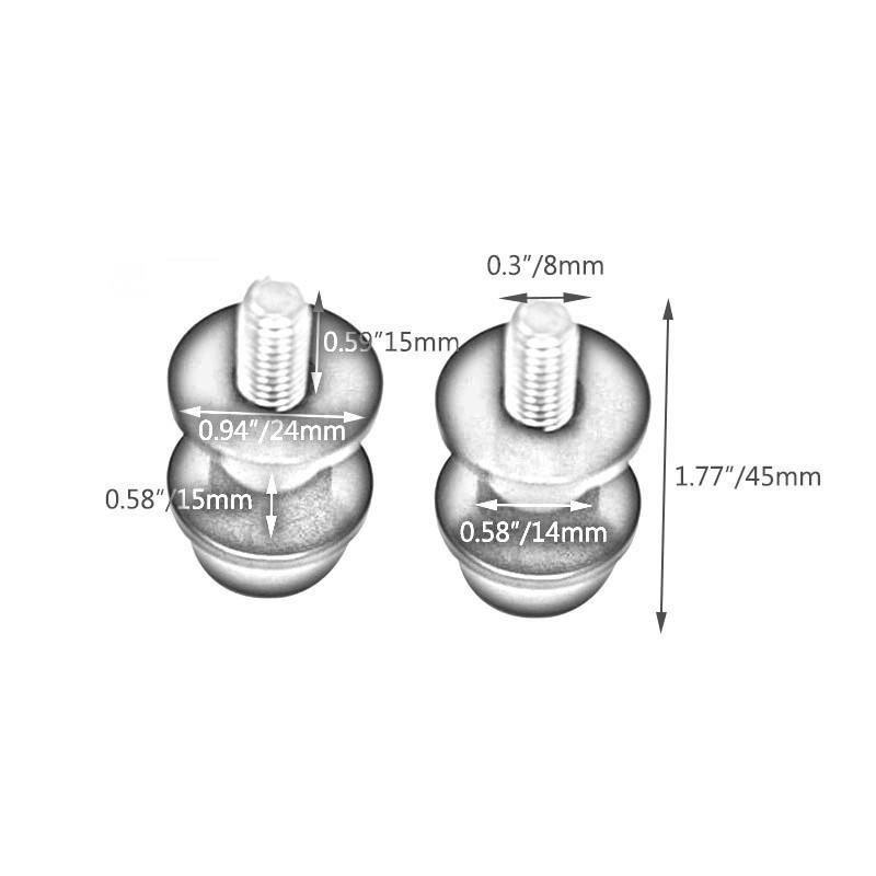 8mm õõtshoova poolid liugurid pöördekruvi alused Honda CBR 600 954 RR Suzuki GSXR 600 750 1000 K1 K2 K3 K4 K5 K6 K7 K8 K9 K10 jaoks