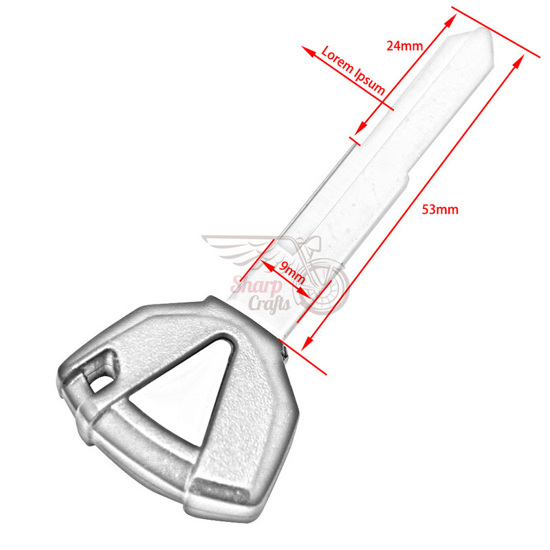 Prázdny kľúč od motocykla s nerezanou čepeľou pre Kawasaki ZZR250 400 600 1100 1200 W800 NINJA 400R ZXR400 ER-6F ER-6N ZX-6R 636 ZX-9R ZX-10R