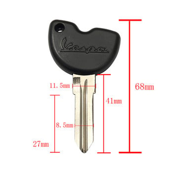 Μοτοσικλέτα Uncut Blanks Key For Vespa Piaggio 3VTE Fly 125 200 250 300 GTV VESPA LXV150 GTV250 GTS GTS250 GTS300 Parts Scooter