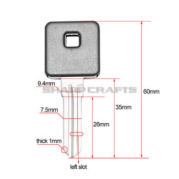 Μοτοσικλέτα μαύρο κενό κλειδί Uncut Blade For Harley Sportster XL 883 1200 XL883 883C 883N 883L 883R XL1200 1200C 1200R 1200N 1200L