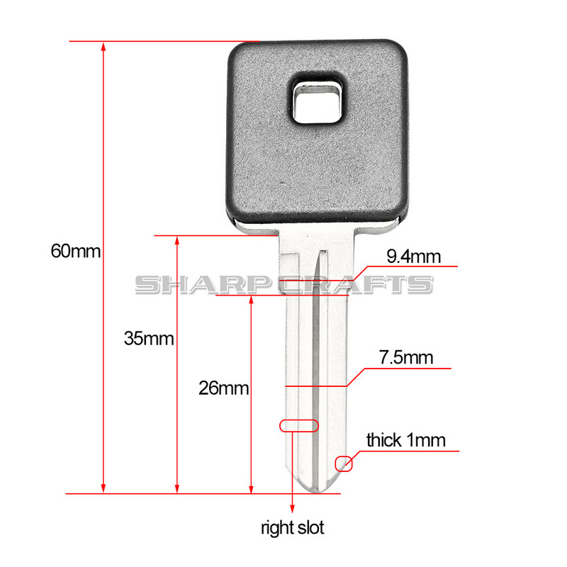 Mootorratta must tühi võtme lõikamata tera Harley Sportster XL 883 1200 XL883 883C 883N 883L 883R XL1200 1200C 1200R 1200N 1200L jaoks