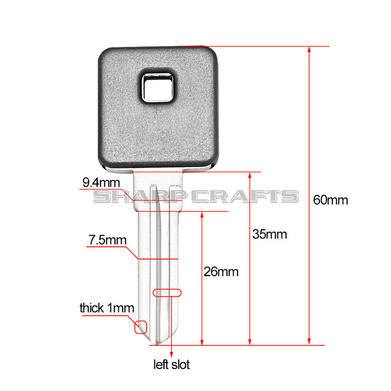 Mootorratta must tühi võtme lõikamata tera Harley Sportster XL 883 1200 XL883 883C 883N 883L 883R XL1200 1200C 1200R 1200N 1200L jaoks