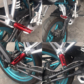 Мотоциклетни CNC алуминиеви подложки за крака на пътника Задни колчета за крака педал за Aprilia GPR125 GPR150 APR150-6 CR150