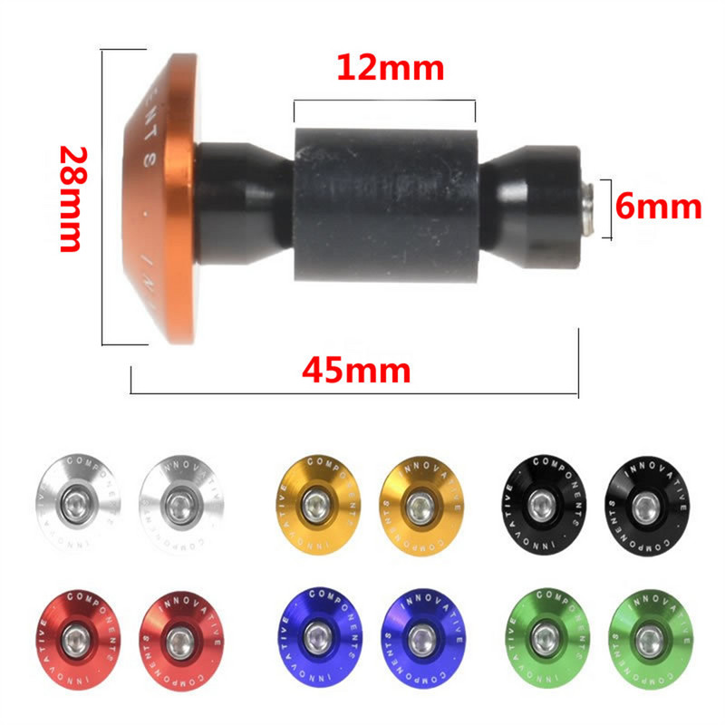 2 buc. Bara de mâner pentru motocicletă Greutate Capăt de mânere pentru ghidon Cap anti-vibrații pentru Yamaha pentru Kawasaki pentru Honda pentru KTM Dirt Bike