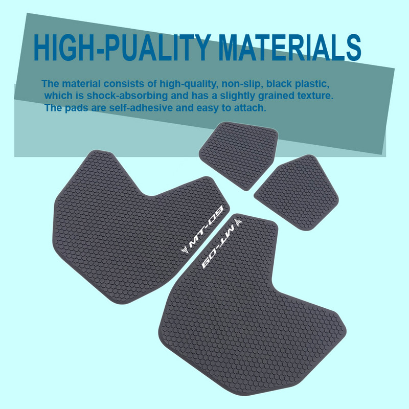 A YAMAHA FZ09 FZ 09 MT 09 MT09 2015 2013-2020 motorkerékpár tartályhoz, oldalsó gázos térdmarkolatvédő matricavédőhöz