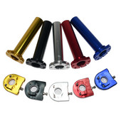 22 mm 7/8 palcové viacfarebné univerzálne CNC hliníkové akceleračné rukoväte plynu, otočné rukoväte pre motocykel, moped, skúter, bicykel