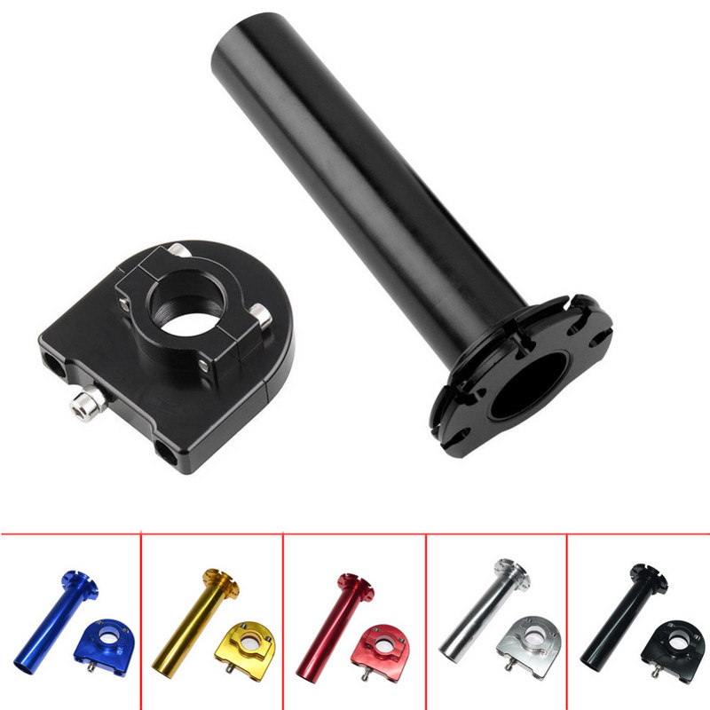 22 mm 7/8 palcové viacfarebné univerzálne CNC hliníkové akceleračné rukoväte plynu, otočné rukoväte pre motocykel, moped, skúter, bicykel