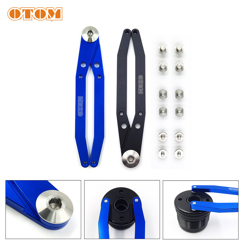 OTOM Amortizor spate pentru motociclete Cheie de îndepărtare a capacului filtrului de ulei CNC 3 Specificații Instrument universal de întreținere dezasamblare