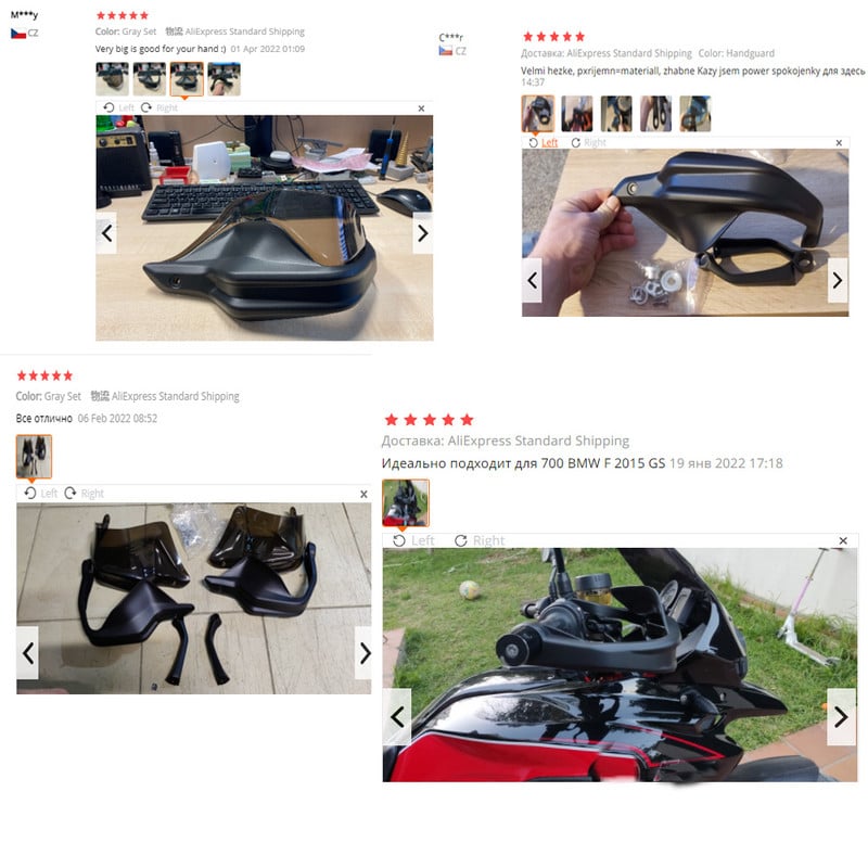 Motorkerékpár kézvédő pajzs Kézvédő védő szélvédő BMW R1200GS LC Adventure F800GS S1000XR 13-18 R1250GS ADV 18-19