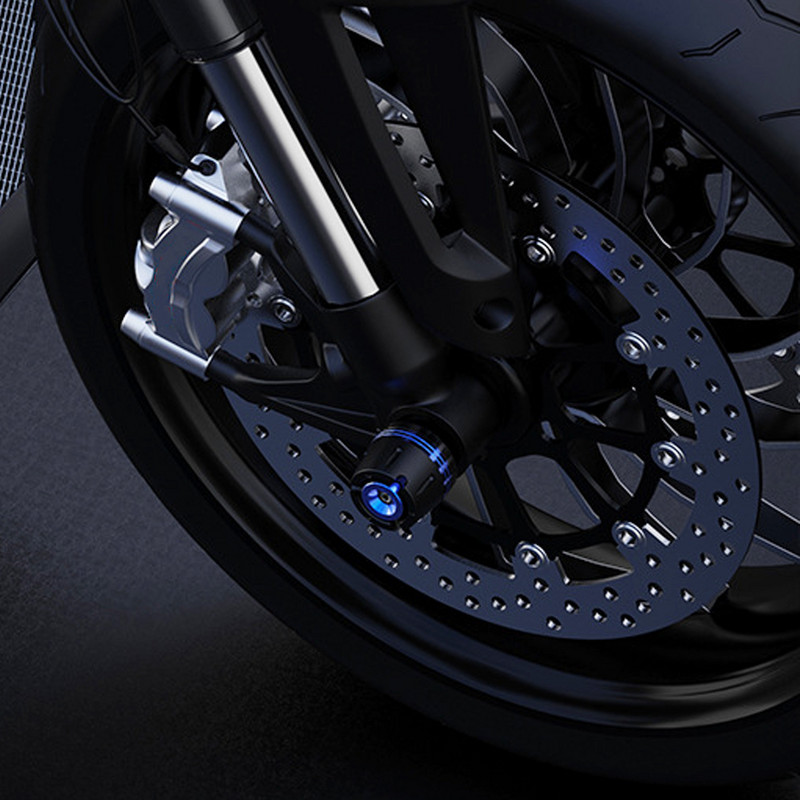 2 DB CNC alumínium első villakeret csúszó kerék motorkerékpár leesés elleni védelem ütközésgátló csésze dirt bike motorkerékpár tartozékok