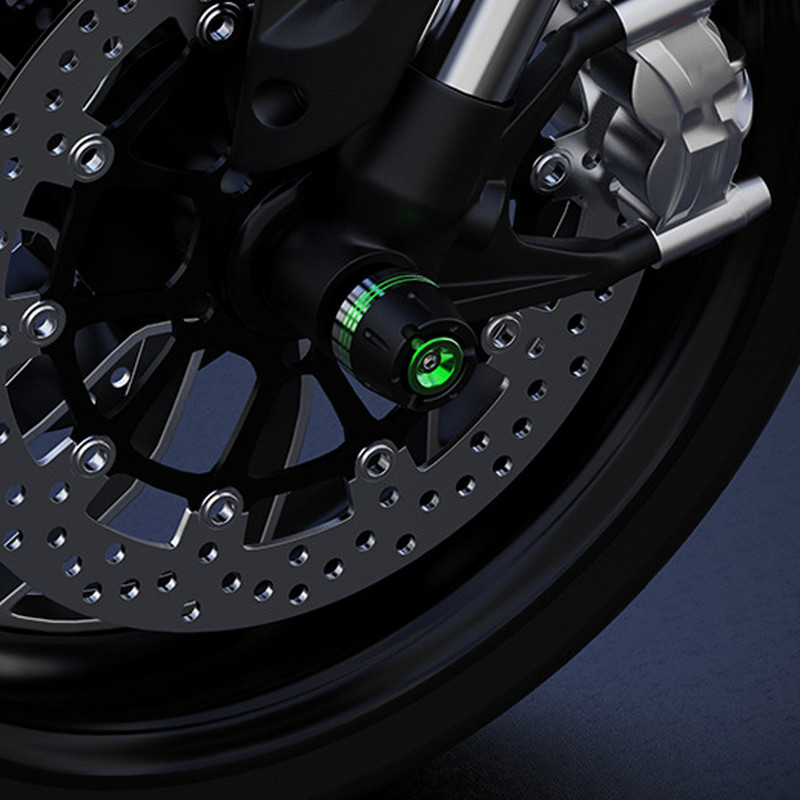 2 DB CNC alumínium első villakeret csúszó kerék motorkerékpár leesés elleni védelem ütközésgátló csésze dirt bike motorkerékpár tartozékok