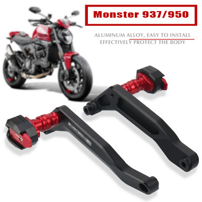 DUCATI Monster 950 937 Monster950 2021 2022 motorkerékpárhoz, CNC leesés elleni védőkeret csúszka kivezetésvédő ütközésvédő védő