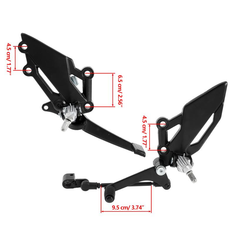 Motorkerékpár-tartozékok 2db/páros pedálváltó motorkerékpár váltókar tartó KAWASAKI NINJA alumínium tartókonzolhoz