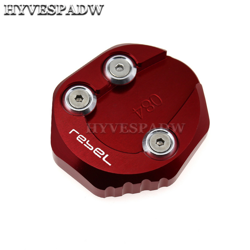 Motorkerékpár támasztótámasz hosszabbító pad oldalsó állvány nagyító lemez Honda Rebel CMX 300 500 CMX300 CMX500 2017 2018 2019 2020 2021