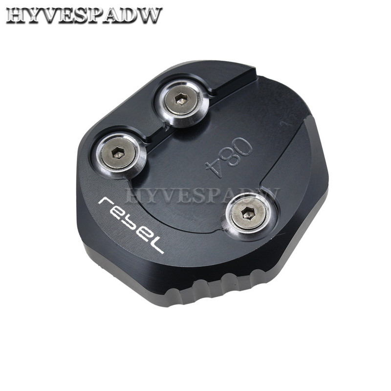 Motorkerékpár támasztótámasz hosszabbító pad oldalsó állvány nagyító lemez Honda Rebel CMX 300 500 CMX300 CMX500 2017 2018 2019 2020 2021