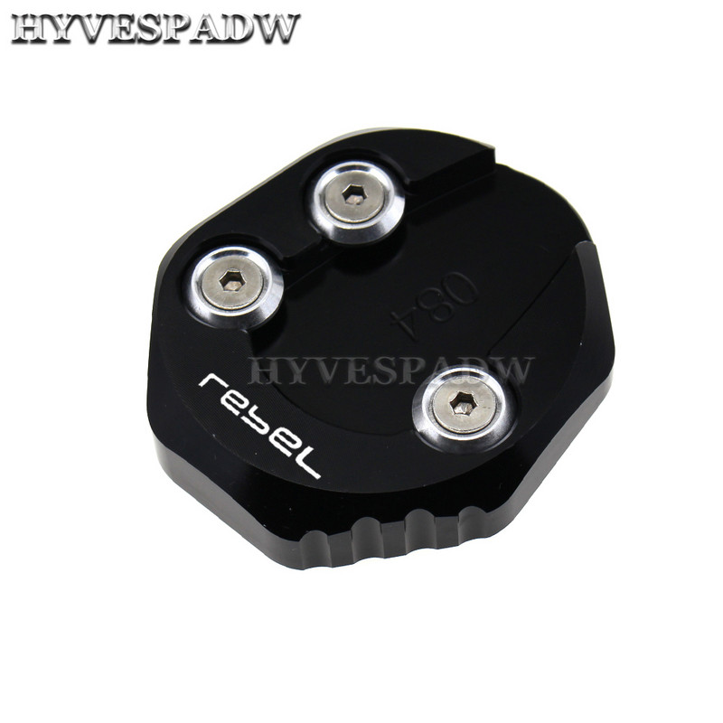 Motorkerékpár támasztótámasz hosszabbító pad oldalsó állvány nagyító lemez Honda Rebel CMX 300 500 CMX300 CMX500 2017 2018 2019 2020 2021