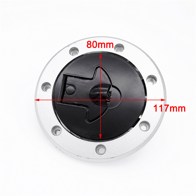 1 sada pre Kawasaki Ninja 250 500 ZX7R ZX6R ZX9R ZXR250 ZXR400 ZXR750 Motocykel Kryt palivovej nádrže s kľúčom