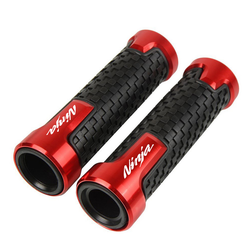 NINJA motociklo priedas Guminės vairo rankenos rankenos strypo galo gelis, skirtas Kawasaki Ninja 250 300 400 650 1000 H2 H2R 250R 2013–2022 m.