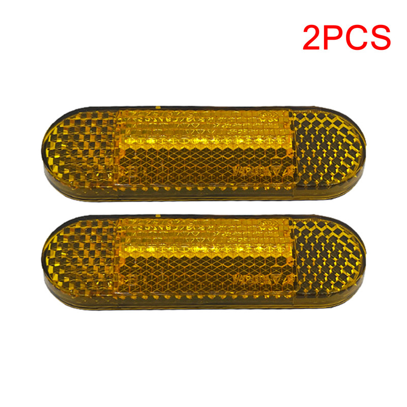 1 pár červených reflektorov, plastových reflektorov na nákladné autá, motocykle, štvorkolky, terénne bicykle, auto, bezpečnostné výstražné vidlicové reflektory na motocykel