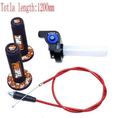Mânere pentru motociclete cu 1/4 viteză de rotație rapidă, cablu de accelerație de 1200 MM, pentru piese de motocross pentru ghidon PRO TAPER Dirt Pit Bike