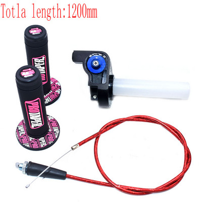 Mânere pentru motociclete cu 1/4 viteză de rotație rapidă, cablu de accelerație de 1200 MM, pentru piese de motocross pentru ghidon PRO TAPER Dirt Pit Bike