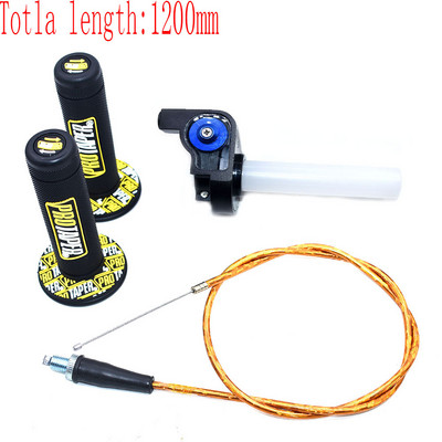 Mânere pentru motociclete cu 1/4 viteză de rotație rapidă, cablu de accelerație de 1200 MM, pentru piese de motocross pentru ghidon PRO TAPER Dirt Pit Bike