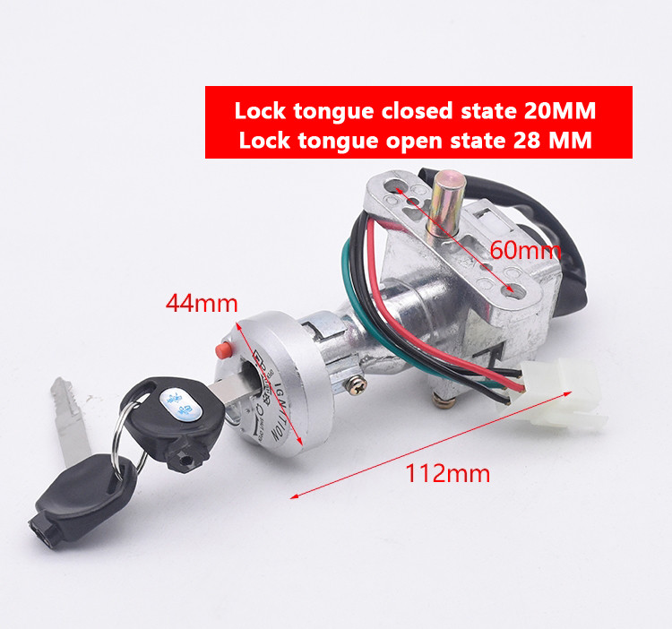 Univerzálny spínač zapaľovania USER-X, upravený pre motocykel, elektrický spínač zapaľovania, kľúč od zámku dverí pre YAMAHA BWS ZUMA Flame GTR JOG RSZ