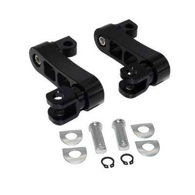 2x Motorkerékpáron állítható utas lábszárak rögzítőkészlet autópályás csap bilincs hosszabbító tartó Harley Dyna Fatboy Sportster XL-hez