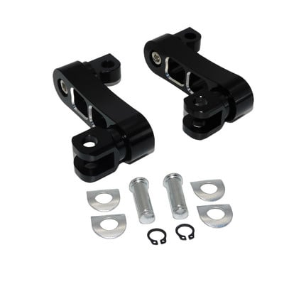 2x Motorkerékpáron állítható utas lábszárak rögzítőkészlet autópályás csap bilincs hosszabbító tartó Harley Dyna Fatboy Sportster XL-hez