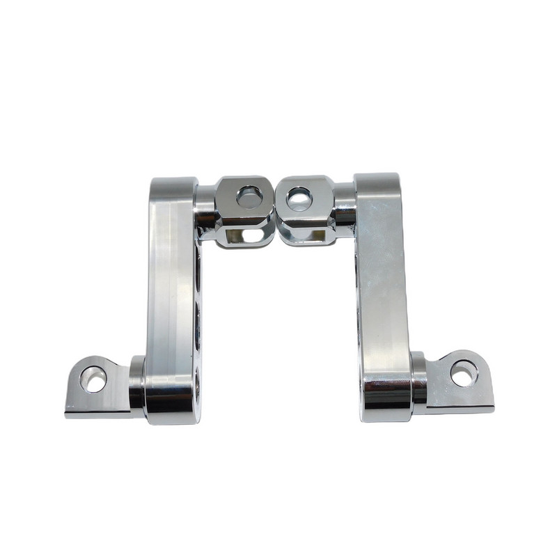 2x Motorkerékpáron állítható utas lábszárak rögzítőkészlet autópályás csap bilincs hosszabbító tartó Harley Dyna Fatboy Sportster XL-hez