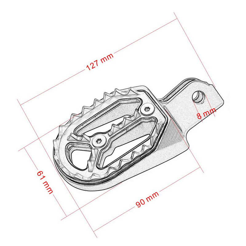 Hliníkové CNC motokrosové pedále, stupačky a opierky na nohy pre Honda CRF230F 2005 - 2015 CRF230 L CRF230L 2003-2009