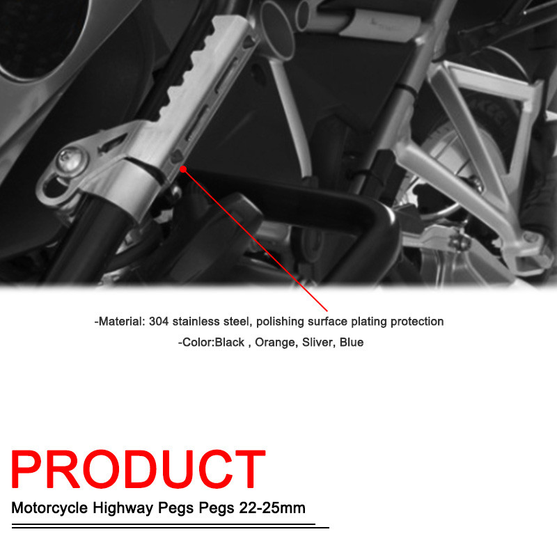 Sklopné svorky predných stúpačiek F750GS F850GS 22-25 mm pre BMW F650GS F850GS ADV F800GS G310GS F700GS F900XR F900R