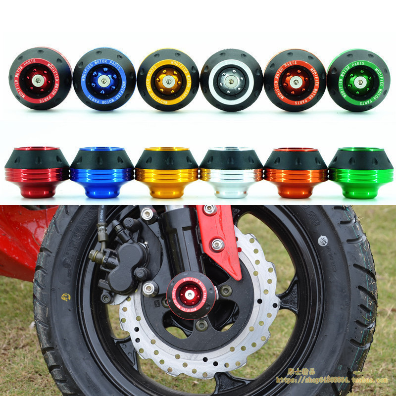 universalus CNC purvo duobės dviračių apsaugos kroso ratų trinkelės motociklo išmetimo rėmo slankikliai moto apsauga motociklo avarijos trinkelės