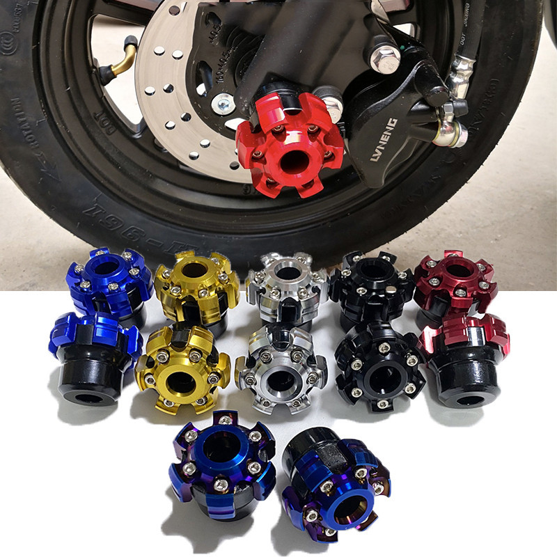 universalus CNC purvo duobės dviračių apsaugos kroso ratų trinkelės motociklo išmetimo rėmo slankikliai moto apsauga motociklo avarijos trinkelės