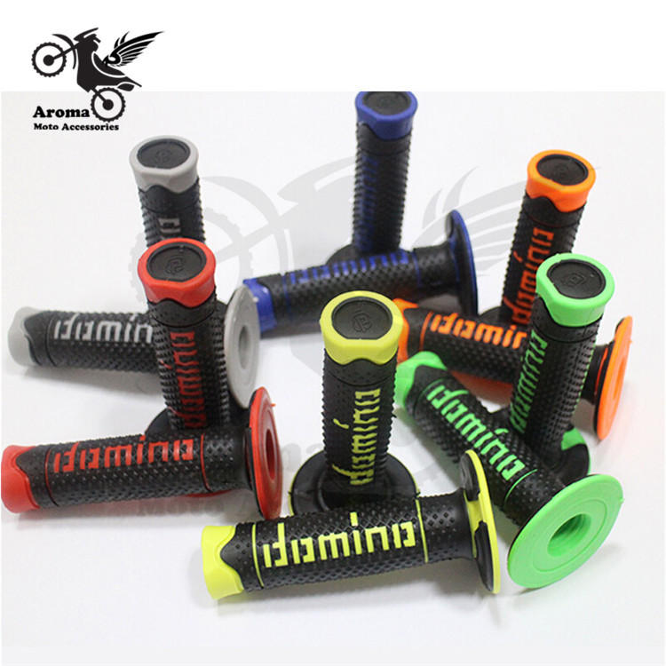 Farebné univerzálne 22MM rukoväte na riadidlá motocykla, gumené rukoväte na pretekárske motocross, príslušenstvo pre Honda, Suzuki, Yamaha, KTM, Domino, Dirtbike, rukoväte na pitbike, diely na pitbike, rukoväte na riadidlá motocykla