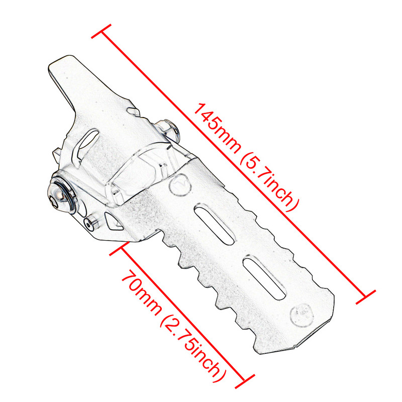 Pre motocykle BMW R1250GS R 1200 GS adv adventure LC HP GSA 2013-2022, predné stupačky, skladacie svorky na stupačky 22-25 mm