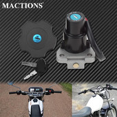 Sada krytov palivovej nádrže pre motocykle, kľúč od spínača zapaľovania, čierna pre Yamaha TW200 XT225 Serow 225 XT600 DT200 DT200R