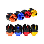 2 ks Ochranné chrániče kolies motocykla Farebný chránič Ochrana motocykla pred haváriou Motocross Pad Pad Posuvník rámu kolesa