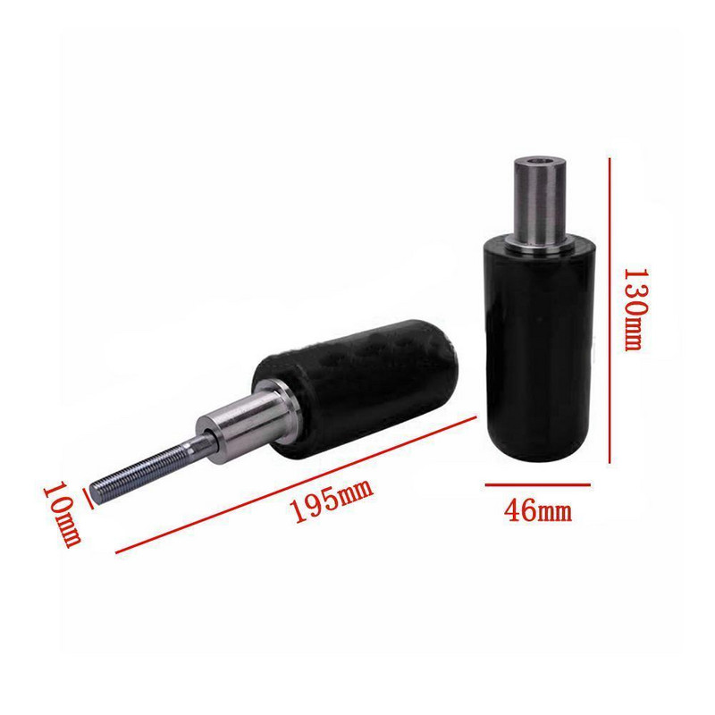 1 ks 10 mm univerzálne veľké posuvníky rámu motocykla, ochrana rámu proti nárazu, lepidlo v tyčinke proti posunutiu pre Z9G5