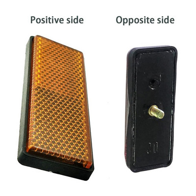 1 par crvenih katadioptera Kamion Plastični reflektori Motocikl ATV Dirt Bike Auto Reflektor Sigurnosno upozorenje Reflektori vilice