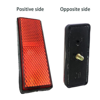 1 par crvenih katadioptera Kamion Plastični reflektori Motocikl ATV Dirt Bike Auto Reflektor Sigurnosno upozorenje Reflektori vilice