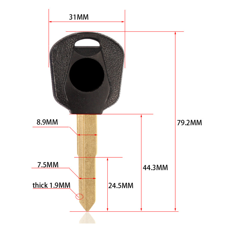 Prázdny kľúč od motocykla s nerozrezanými kľúčmi pre HONDA CB400 VTR250 VTEC JADE CB-1 VT250 JADE250 Hornet 250 CBR250 CBR400 MC19 MC22