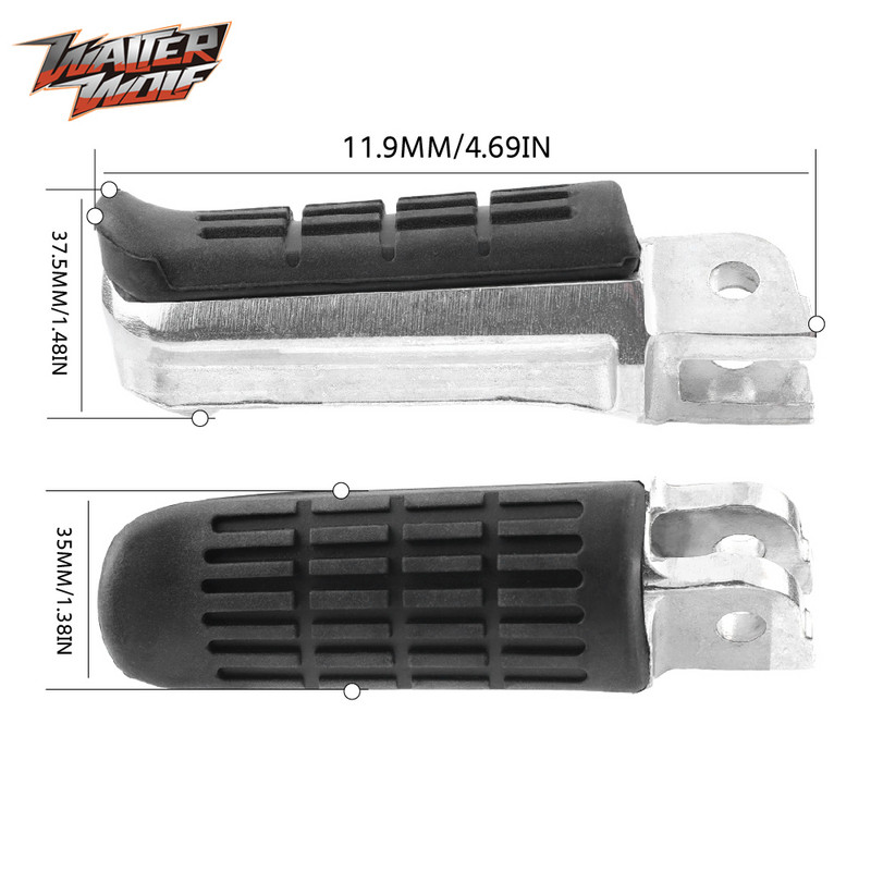 Motorkerékpár első lábtartó adapterek HONDA CBR250R CBR300R CBR500R CB500F CB500X CB300R MSX125 Hornet CB600F motoros lábtámaszokhoz