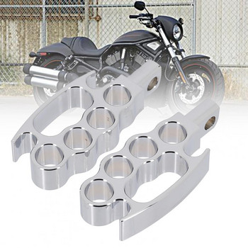 Пакет 40%HOT2 Мотоциклетни стави на краката Носете алуминиеви хладни педали за поставка за крака Съвместими с Fxcw xl883n xl1200n предни и задни педали