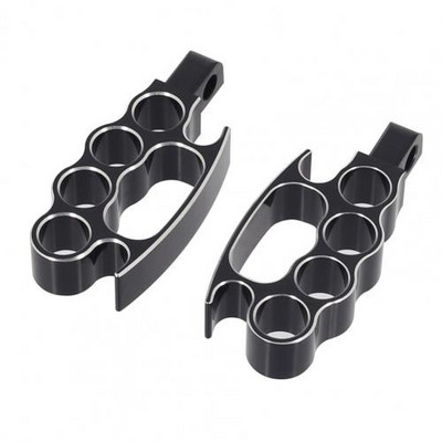 40% HOT2 Balenie motocyklových kĺbov nôh, opotrebované hliníkové chladné pedále na opierku nôh kompatibilné s FXCW XL883N XL1200N, predné a zadné pedále